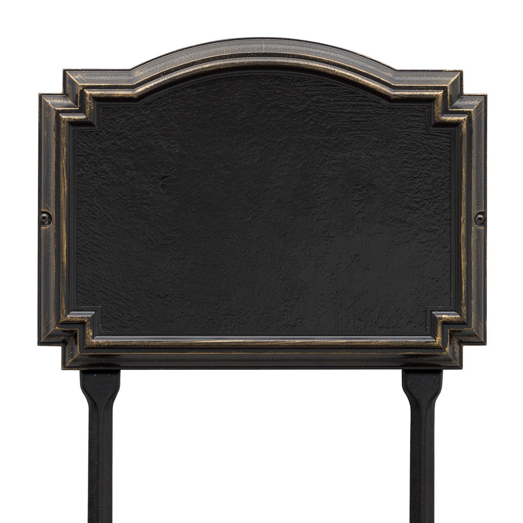 Address Sign for Lawn Mounting with House Number and Street Name