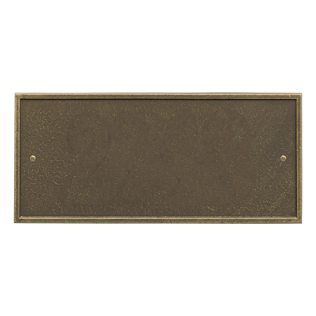 Rectangle Address Plaque with House Number and Street Name
