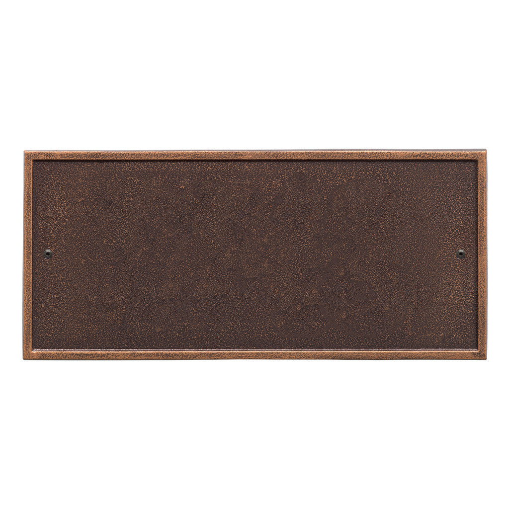 Rectangle Address Plaque with House Number and Street Name