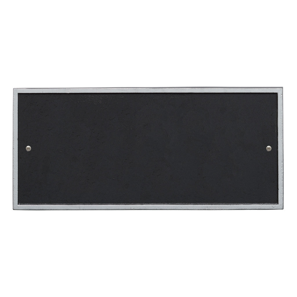 Rectangle Address Plaque with House Number and Street Name