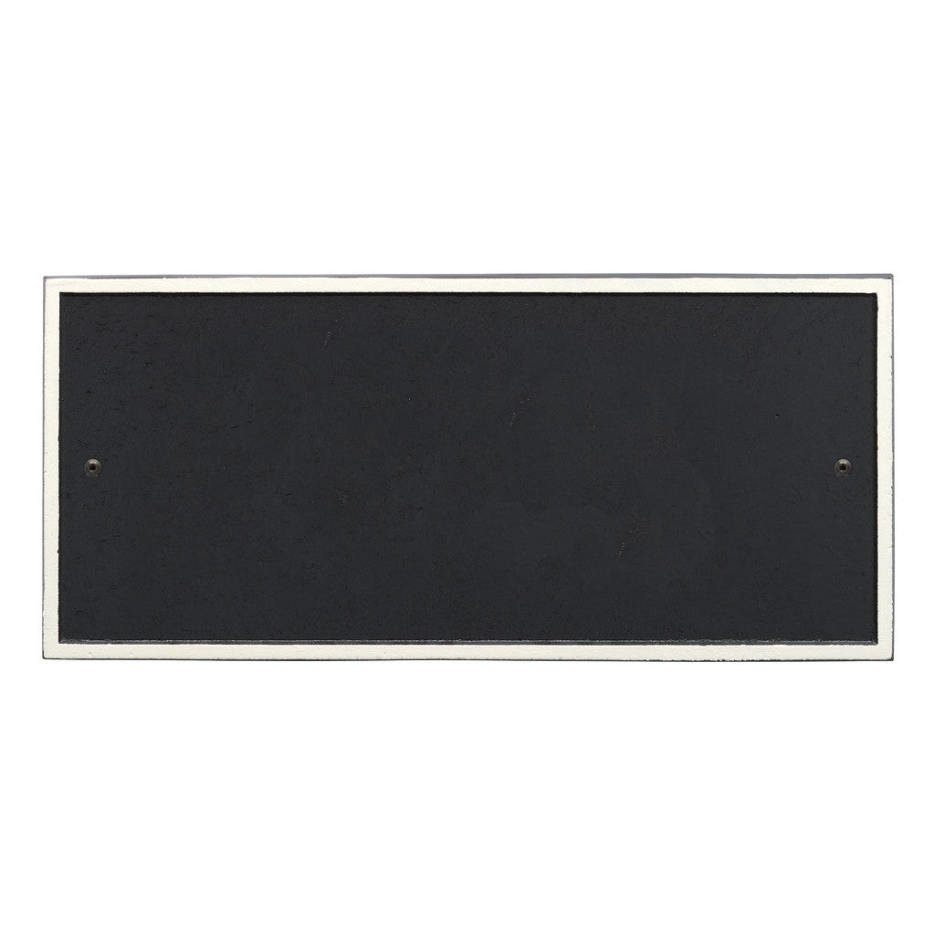 Rectangle Address Plaque with House Number and Street Name