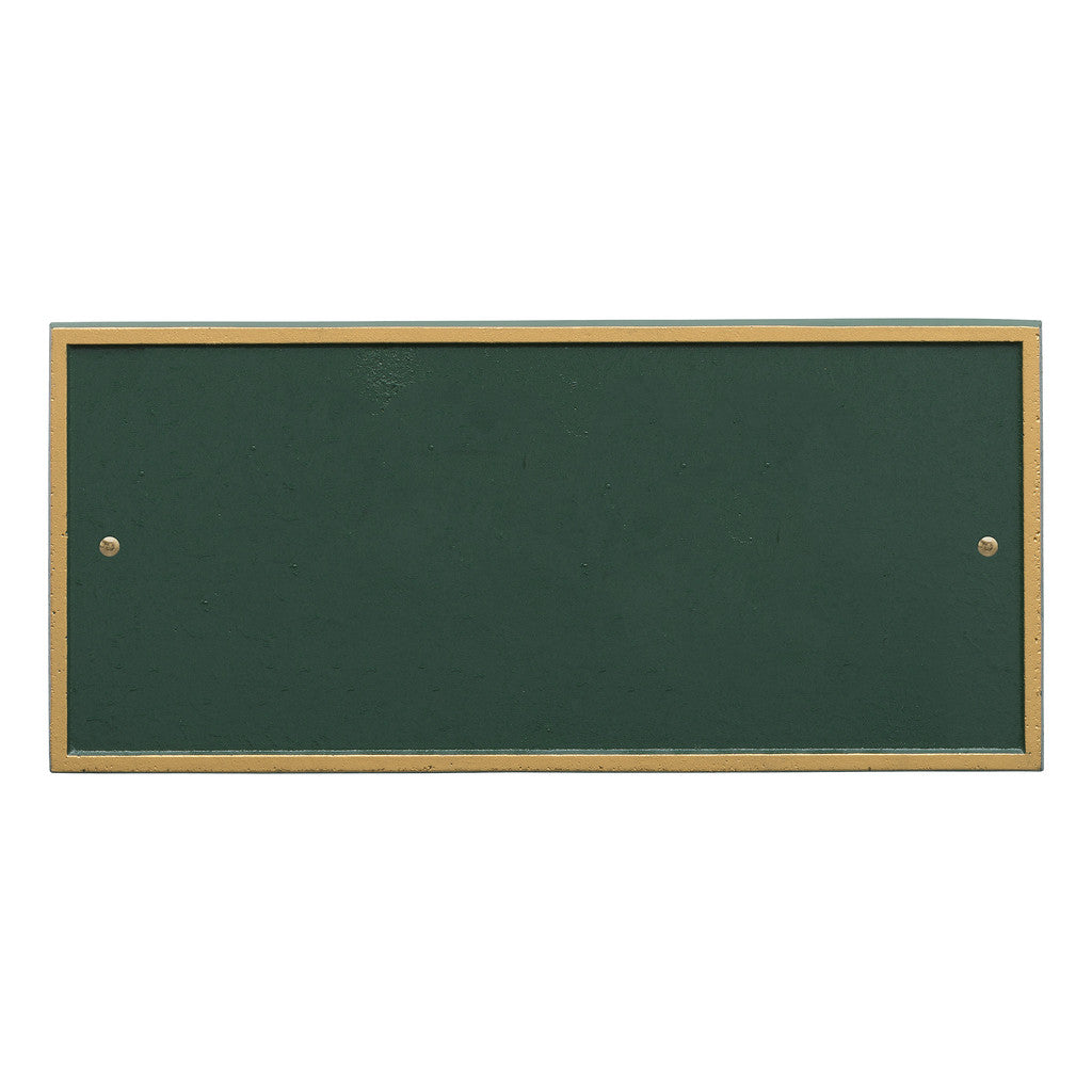 Rectangle Address Plaque with House Number and Street Name