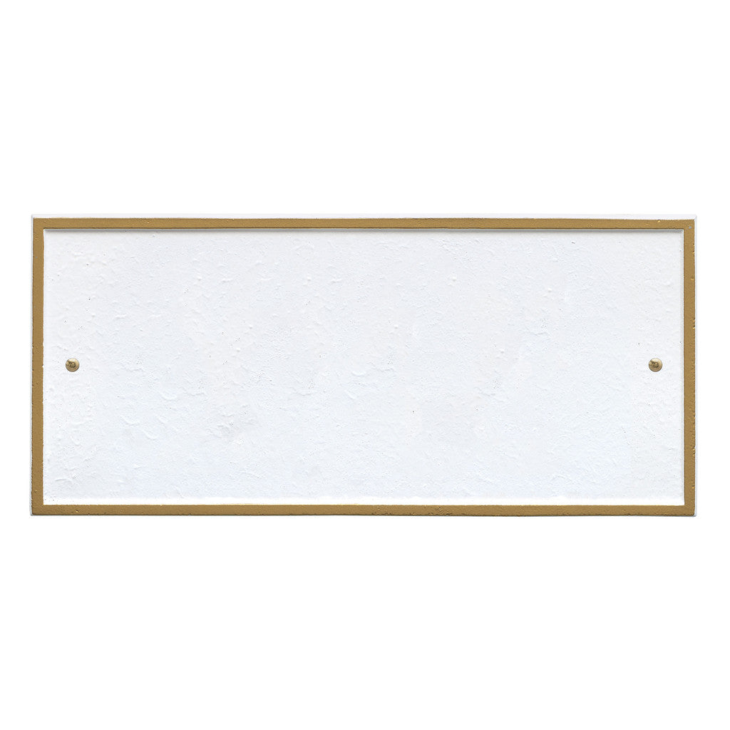 Rectangle Address Plaque with House Number and Street Name