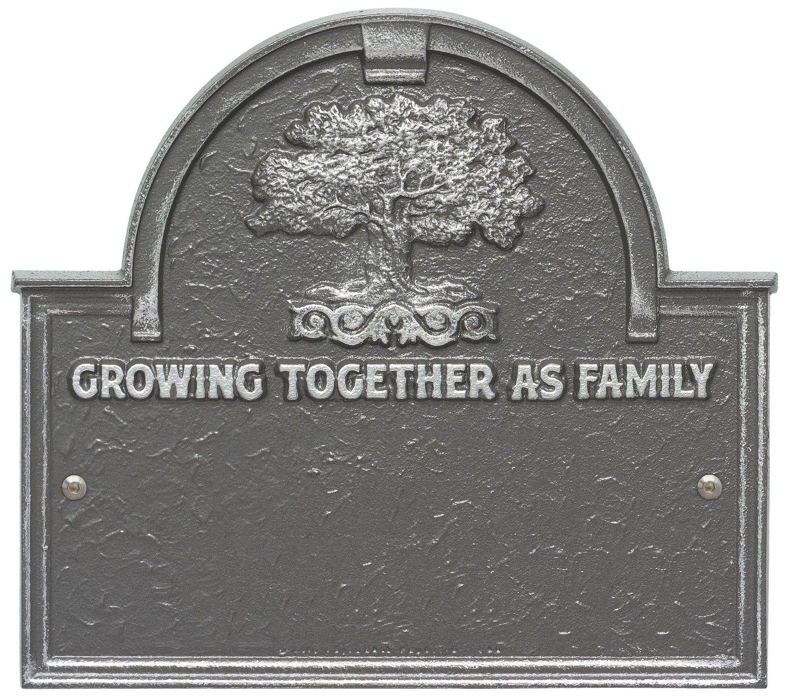 Family Plaque with Name and Date Established - Growing Together As Family