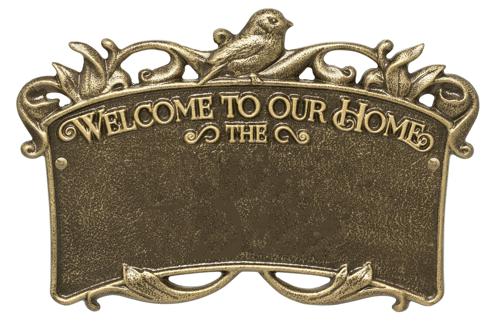 Welcome to Our Home Plaque