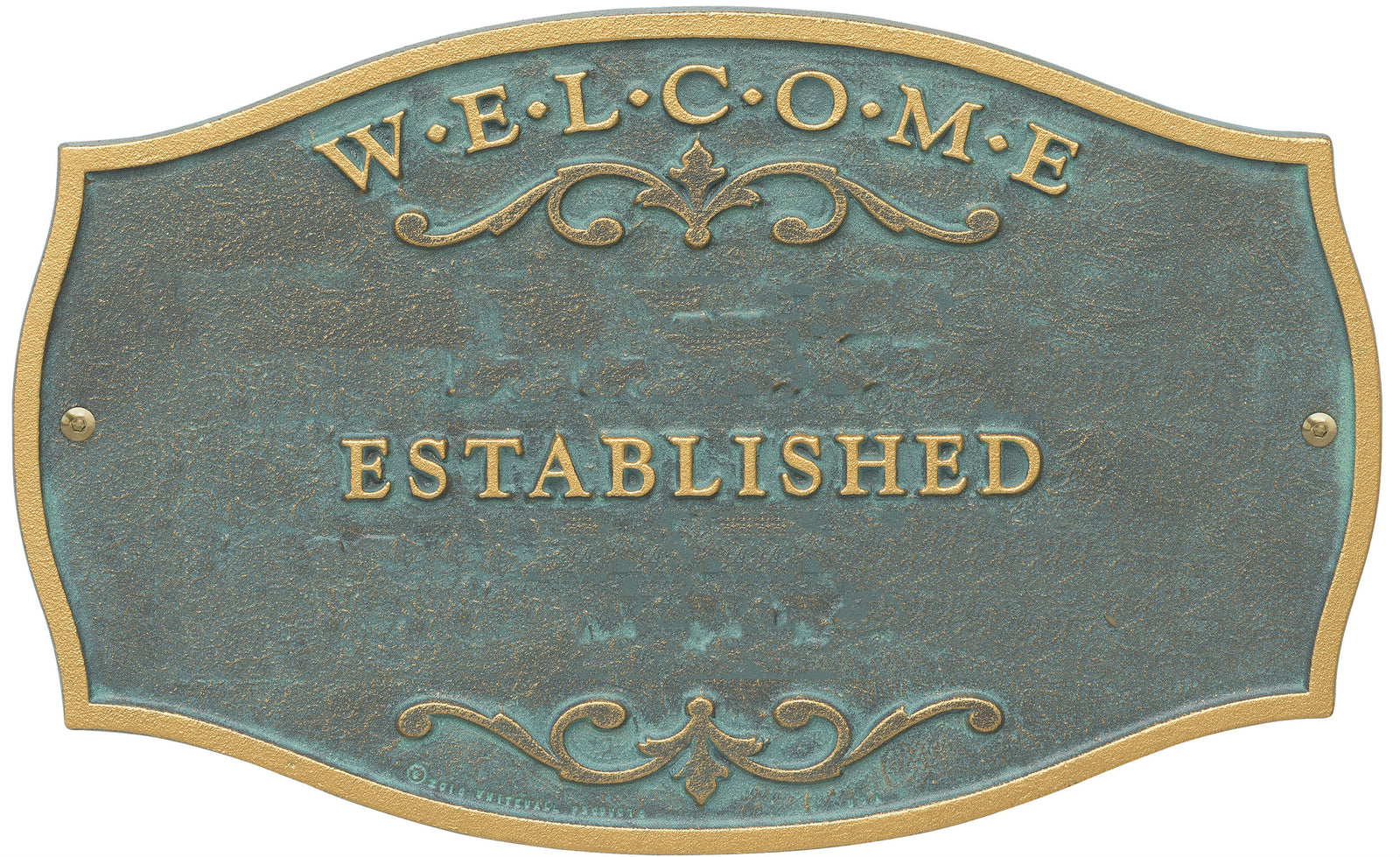 Welcome Plaque with Family Name and Established Date