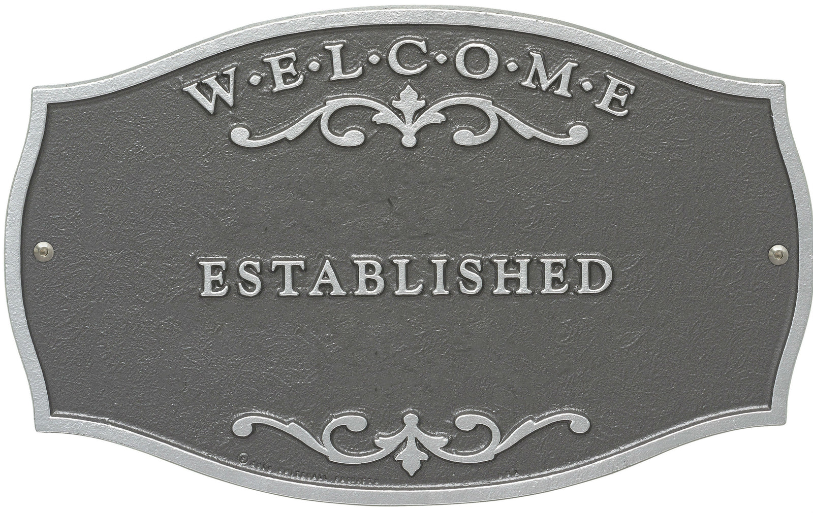Welcome Plaque with Family Name and Established Date