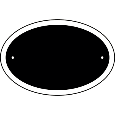 Oval House Number Sign
