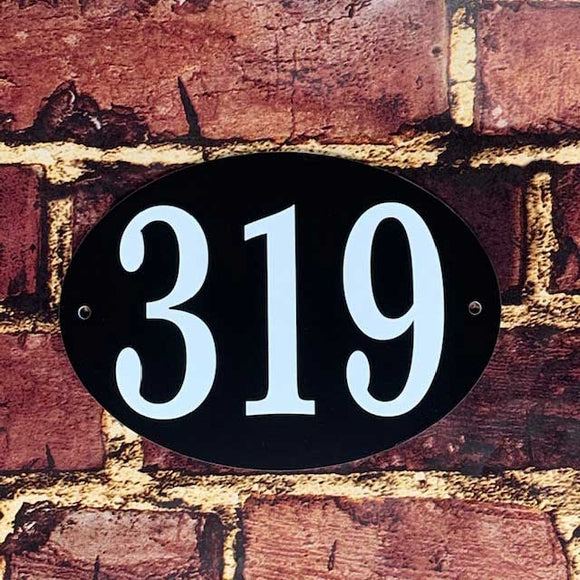 Small House Number Sign