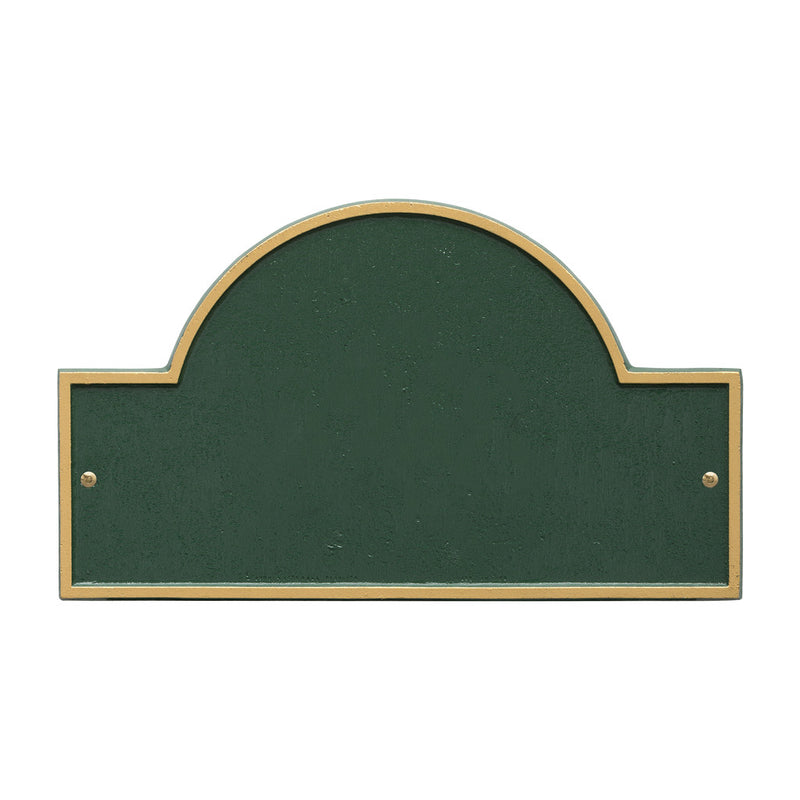 Arch Address Plaque With House Number and Street Name