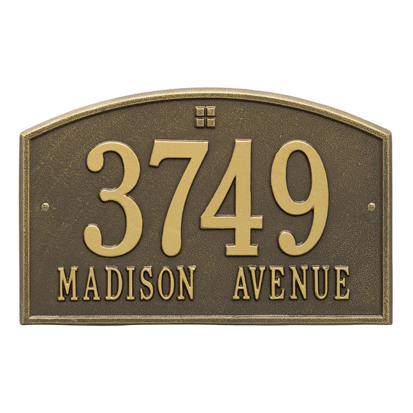 Address Grid Address Plaque With Grid Emblem - Addressplaque.com