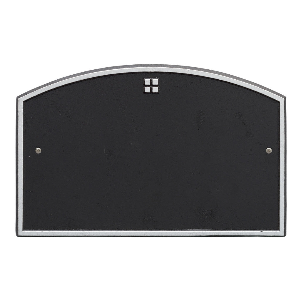 Address Plaque With Grid Emblem