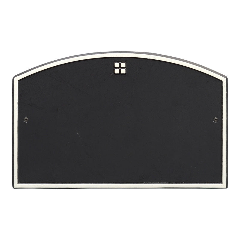 Address Plaque With Grid Emblem
