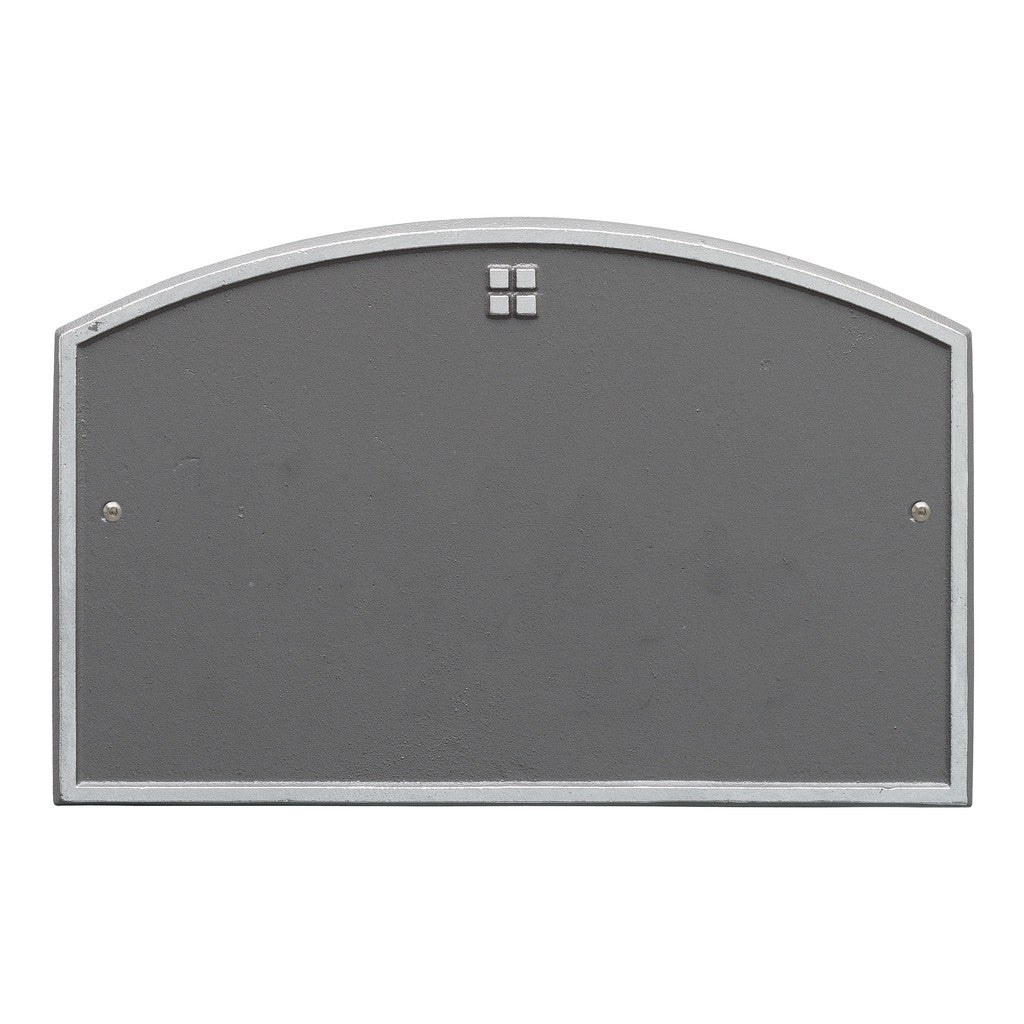 Address Plaque With Grid Emblem