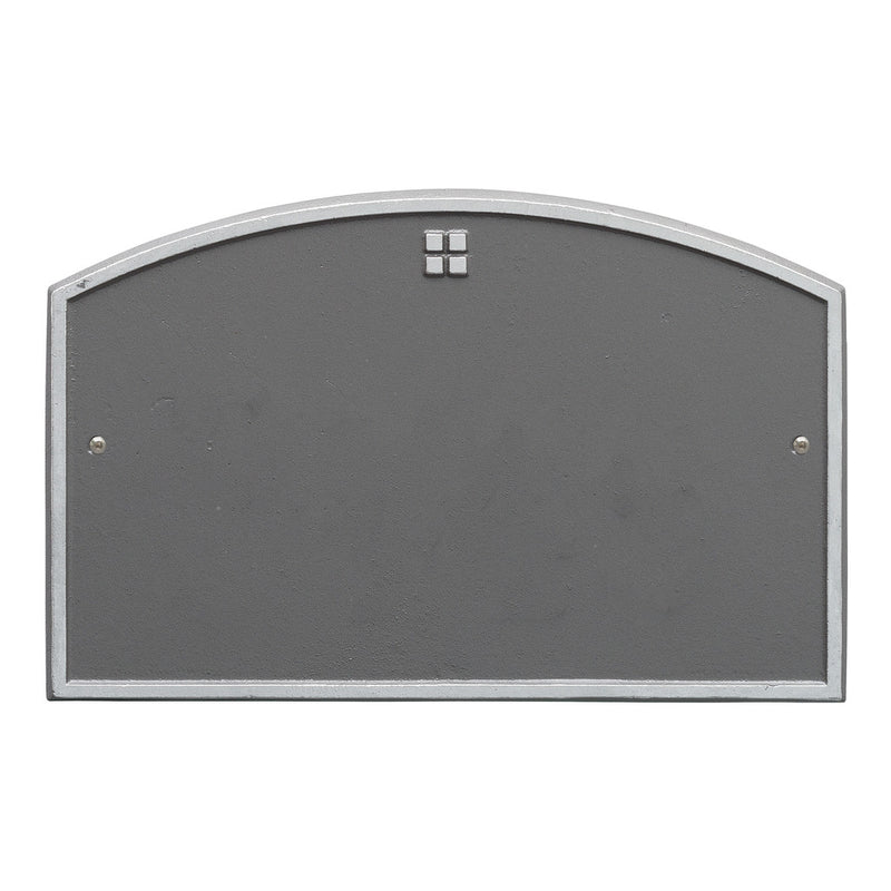 Address Plaque With Grid Emblem
