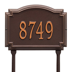 Address Sign For Lawn Mounting
