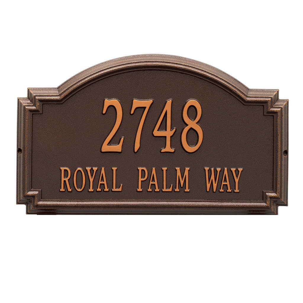 Chic Estate Address Plaque with 2 Lines