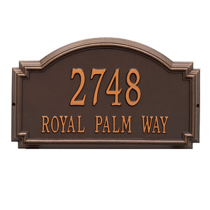 Chic Estate Address Plaque with 2 Lines
