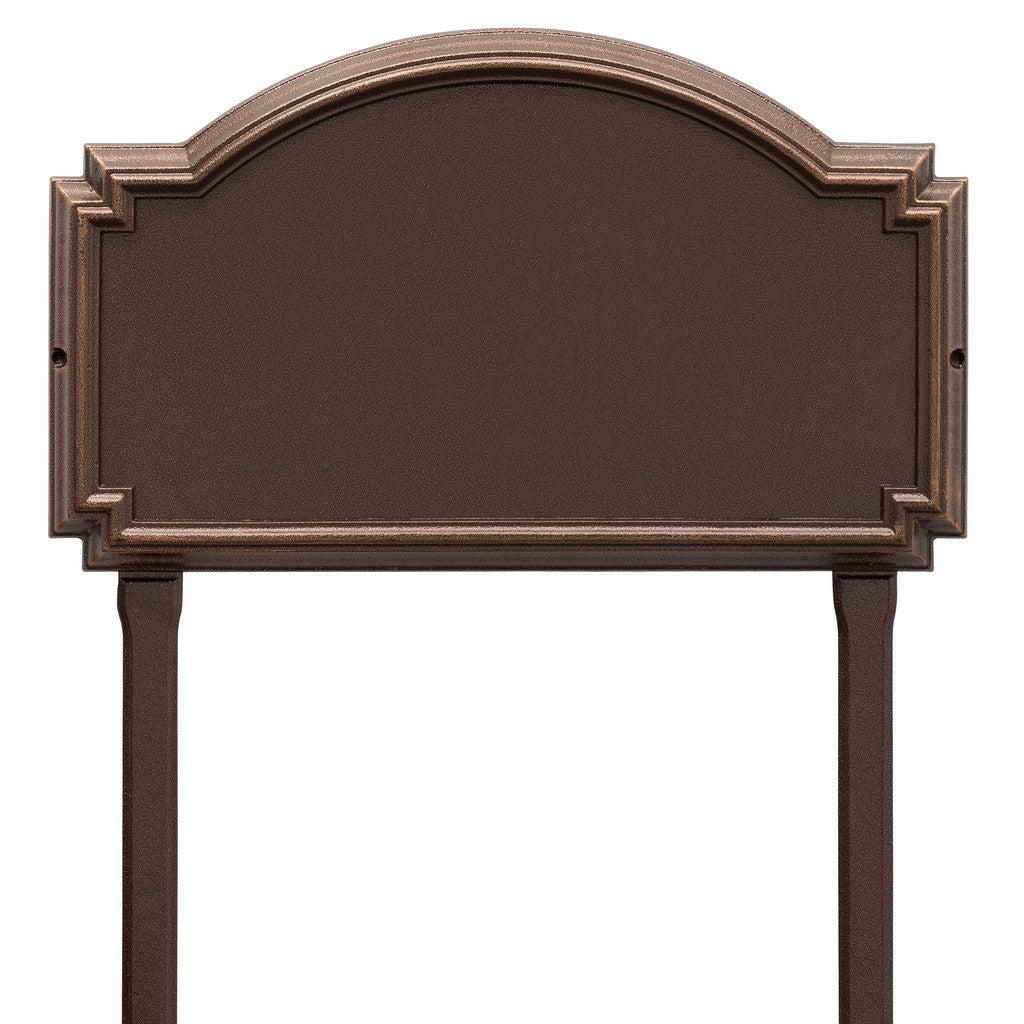 Chic Estate Address Plaque with 2 Lines - Lawn Mounted