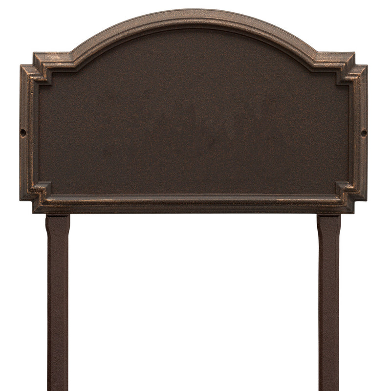 Chic Estate Address Plaque with 2 Lines - Lawn Mounted