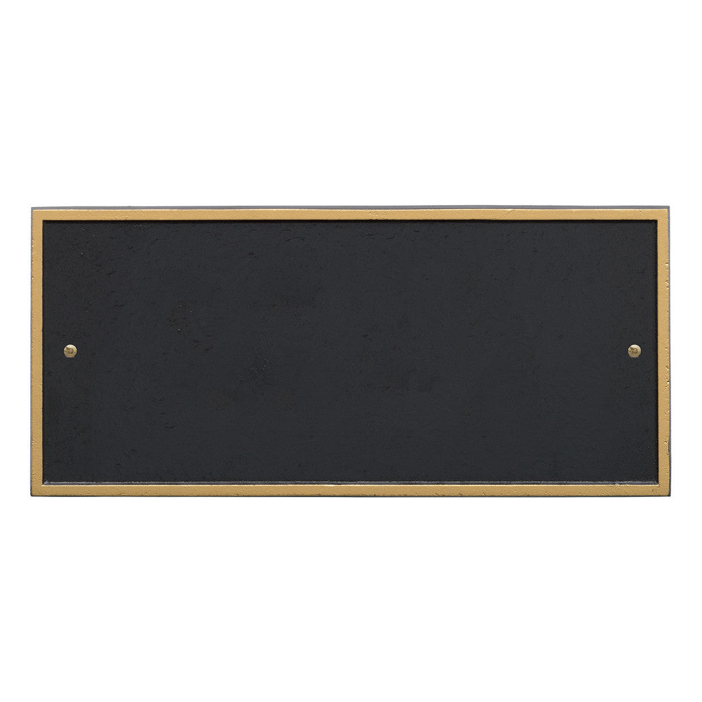 Rectangle Address Plaque with House Number and Street Name