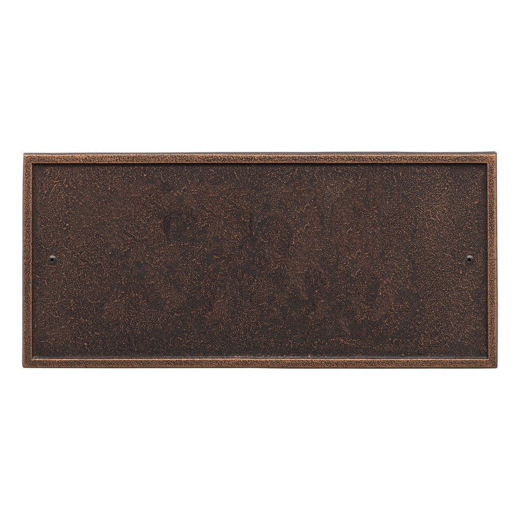 Rectangle Address Plaque with House Number and Street Name