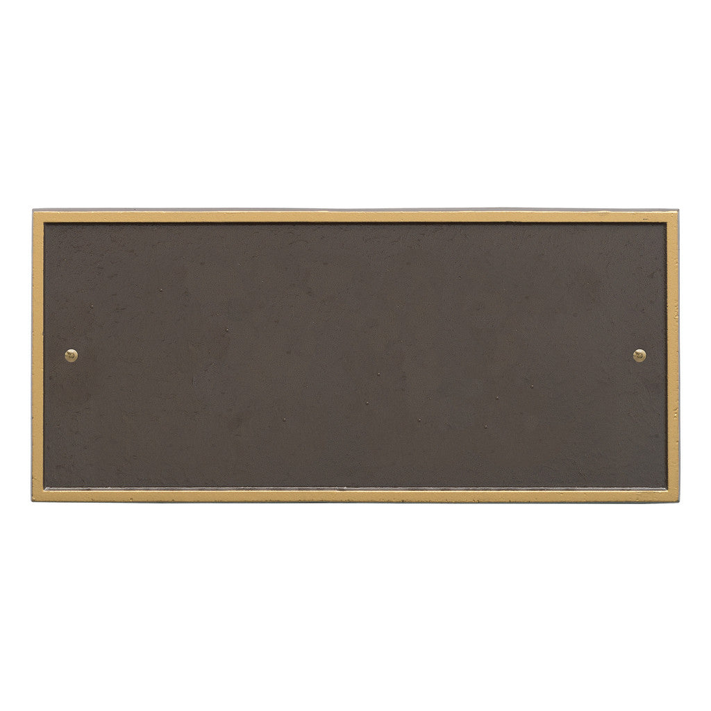 Rectangle Address Plaque with House Number and Street Name