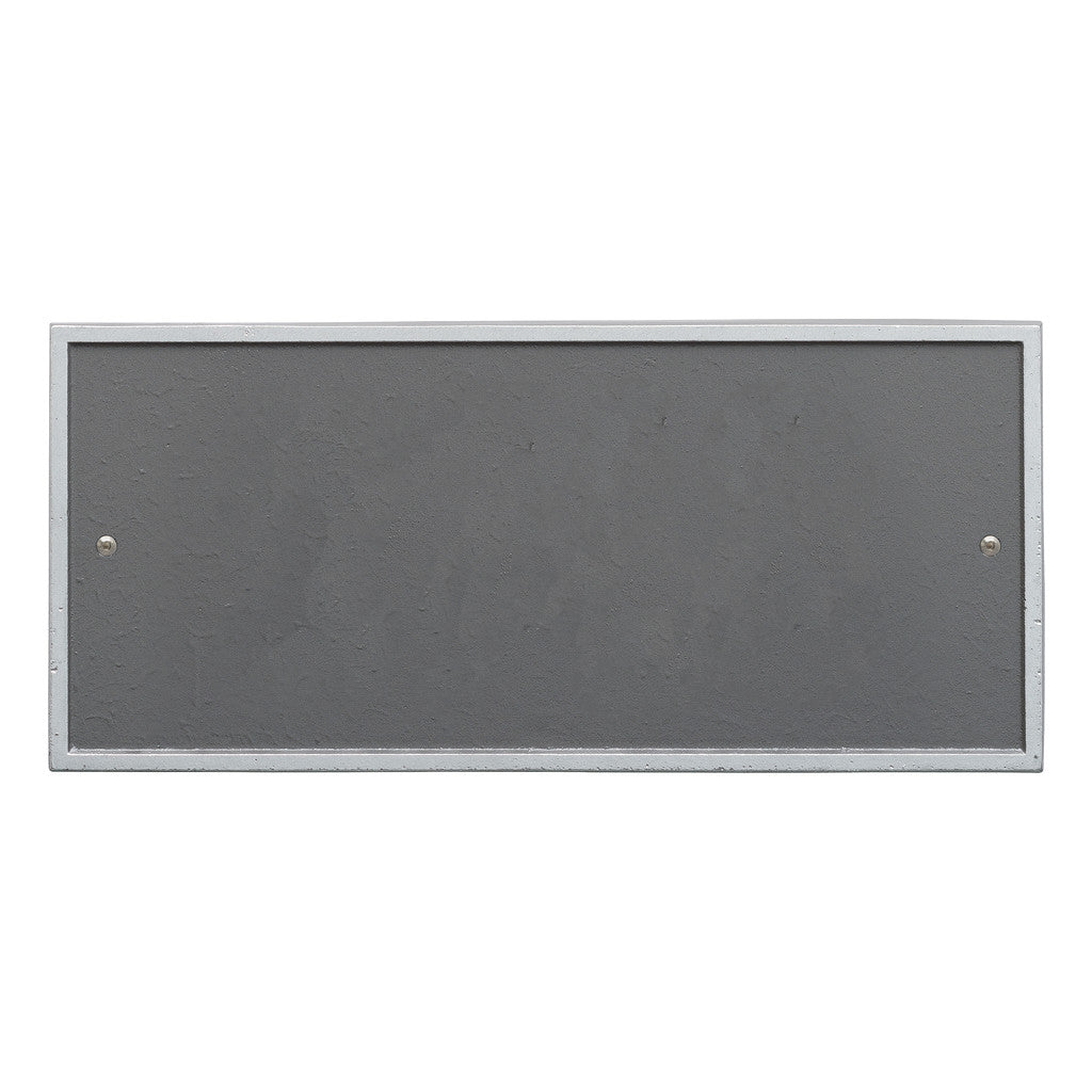 Rectangle Address Plaque with House Number and Street Name