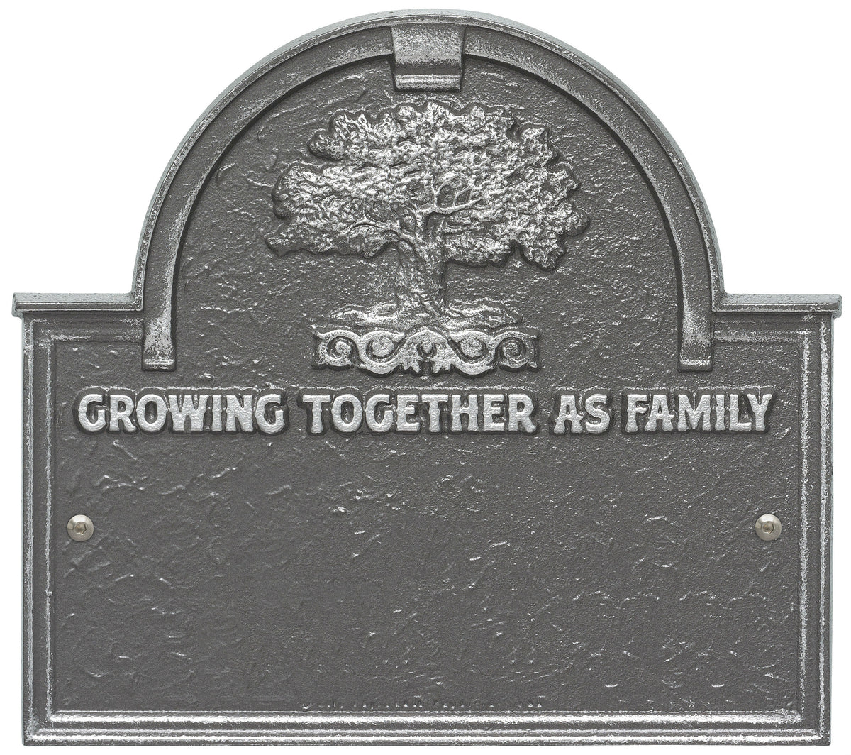 Family Plaque with Name and Date Established - Growing Together As Family