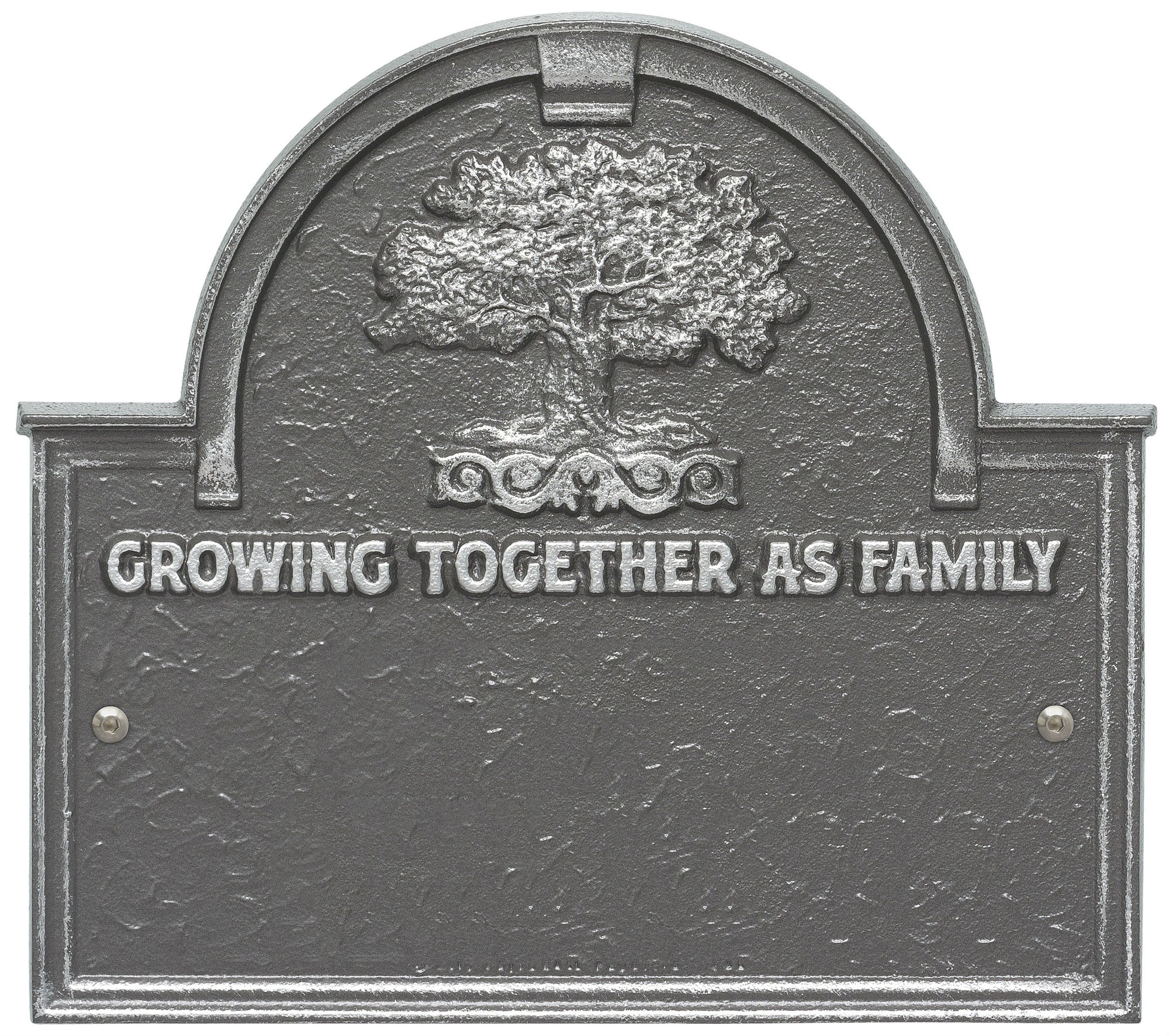 Family Plaque with Name and Date Established - Growing Together As Family