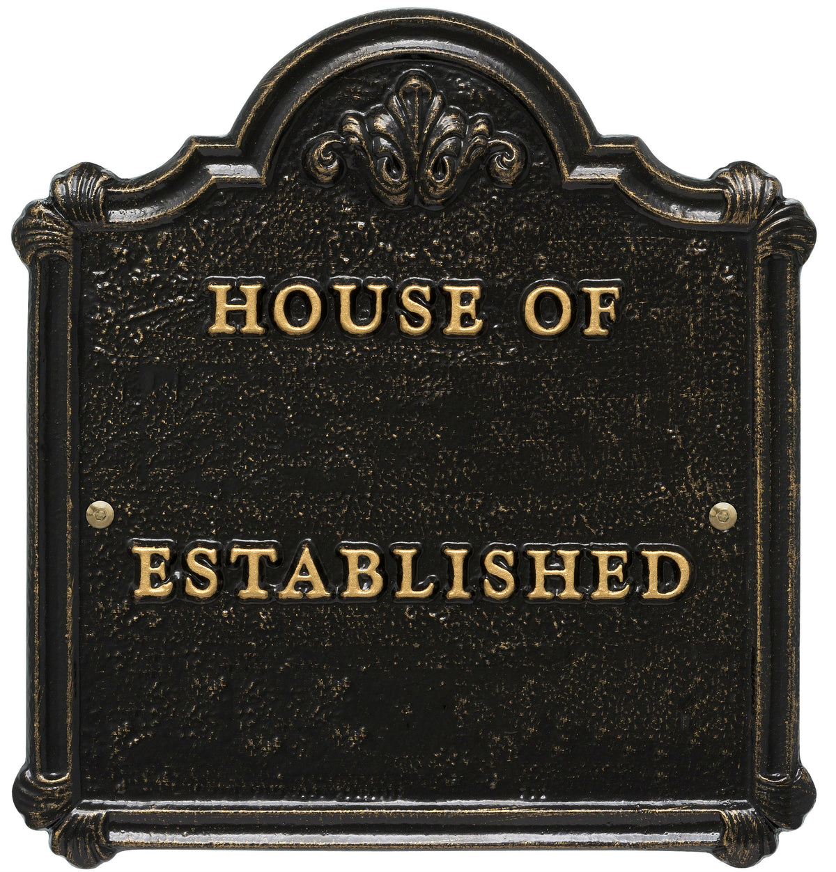 House Of Plaque with Established Date