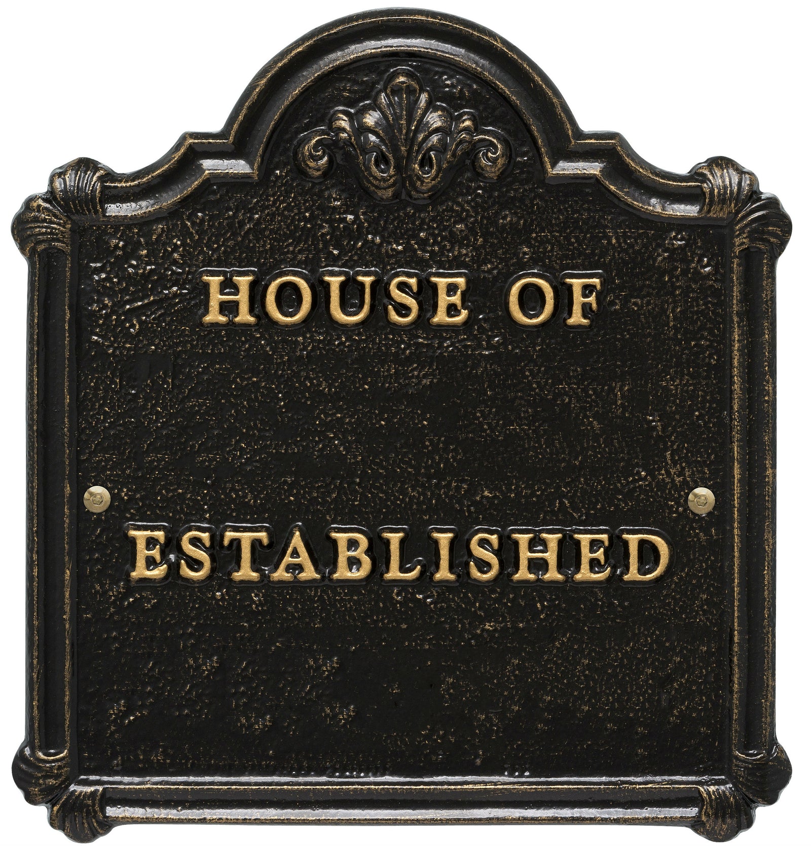 House Of Plaque with Established Date