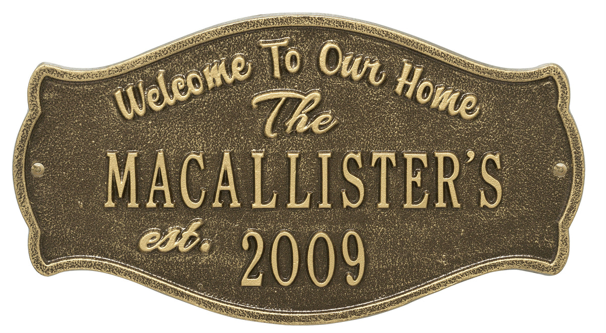 Welcome Plaque