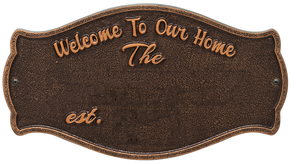 Welcome Plaque