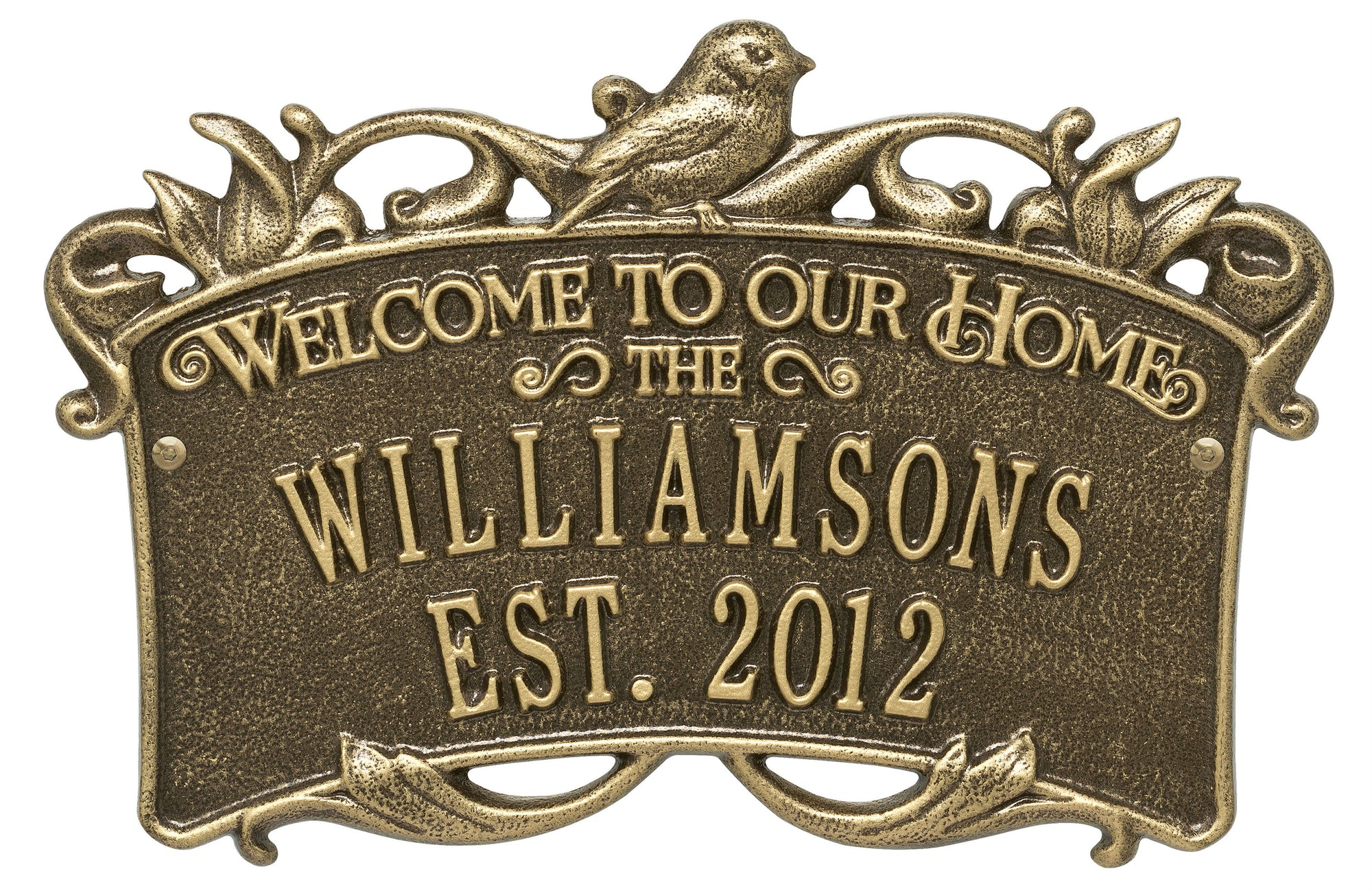 Welcome to Our Home Plaque