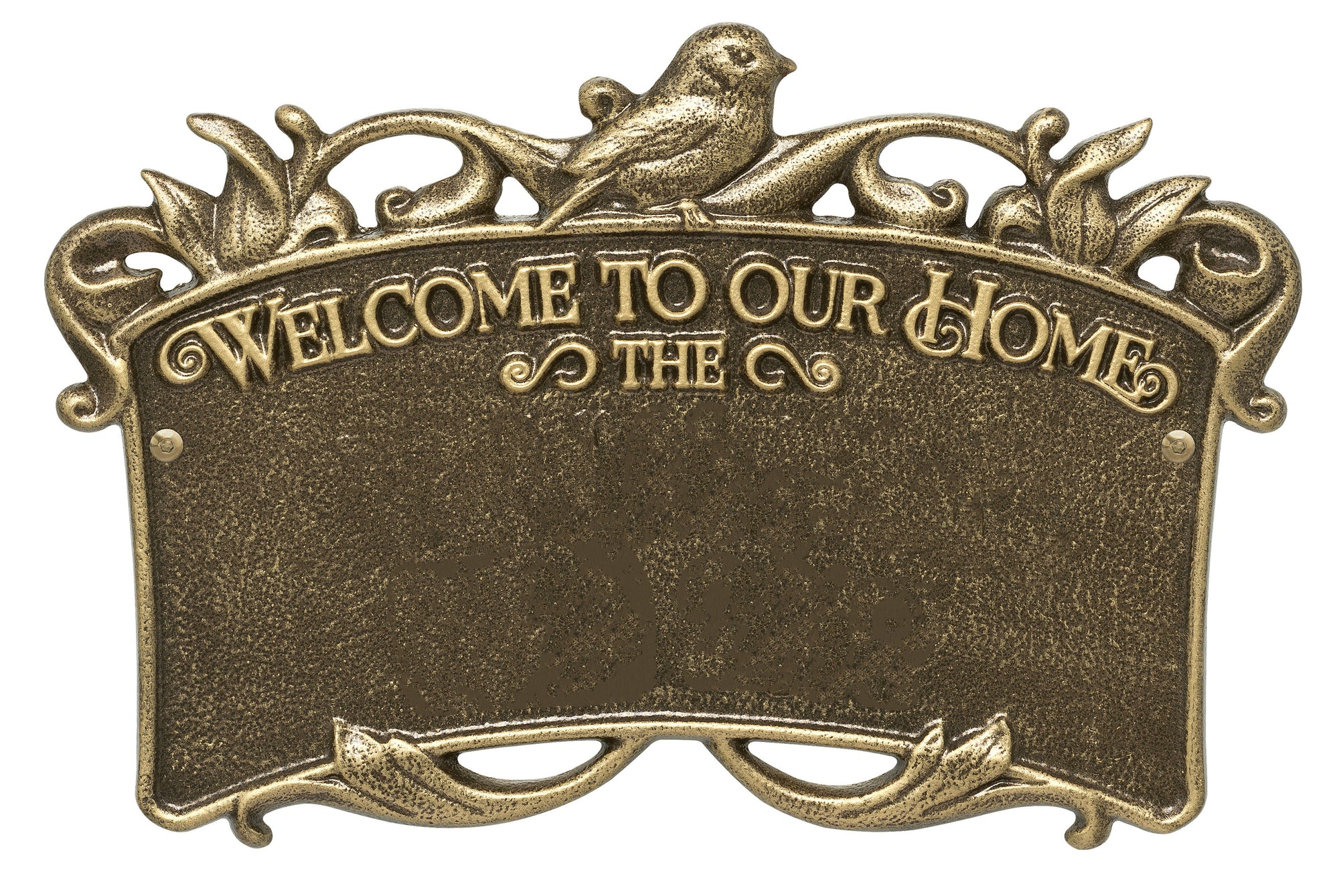Welcome to Our Home Plaque