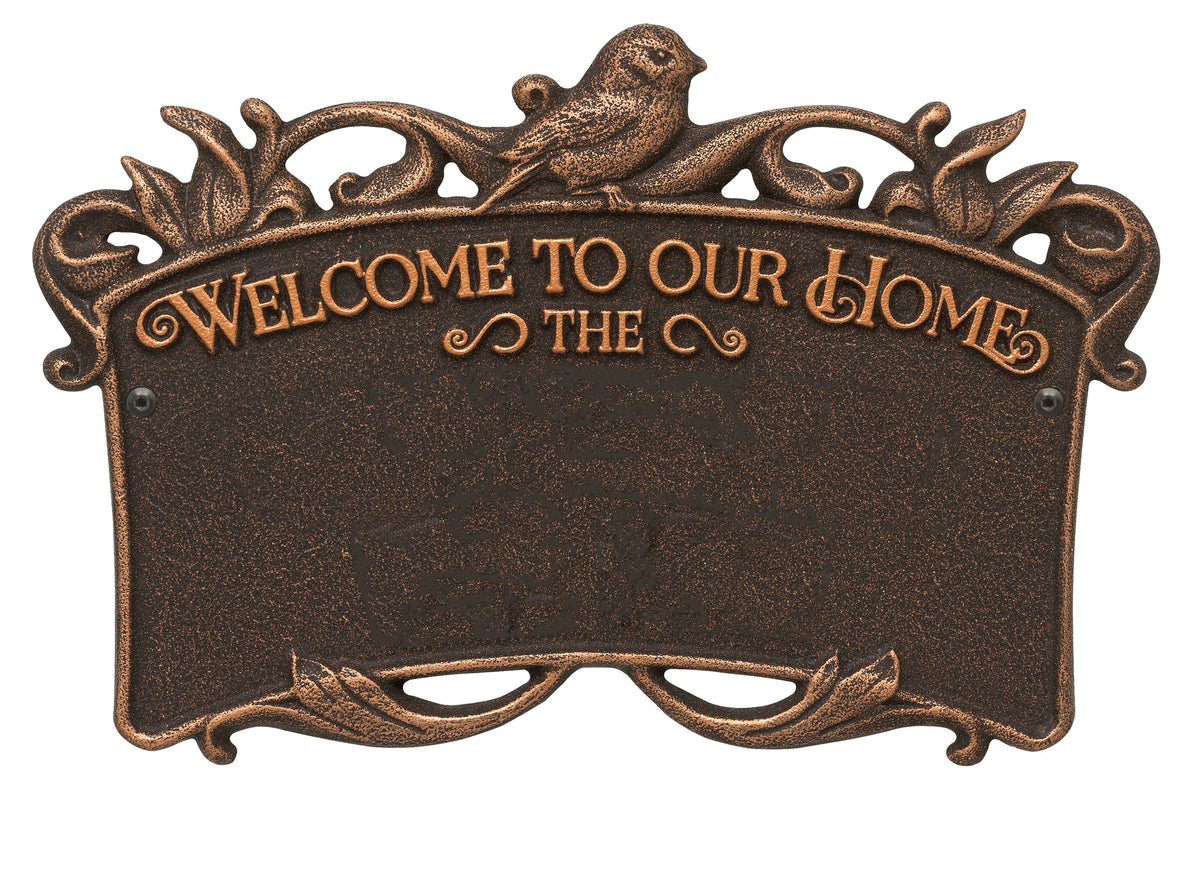 Welcome to Our Home Plaque