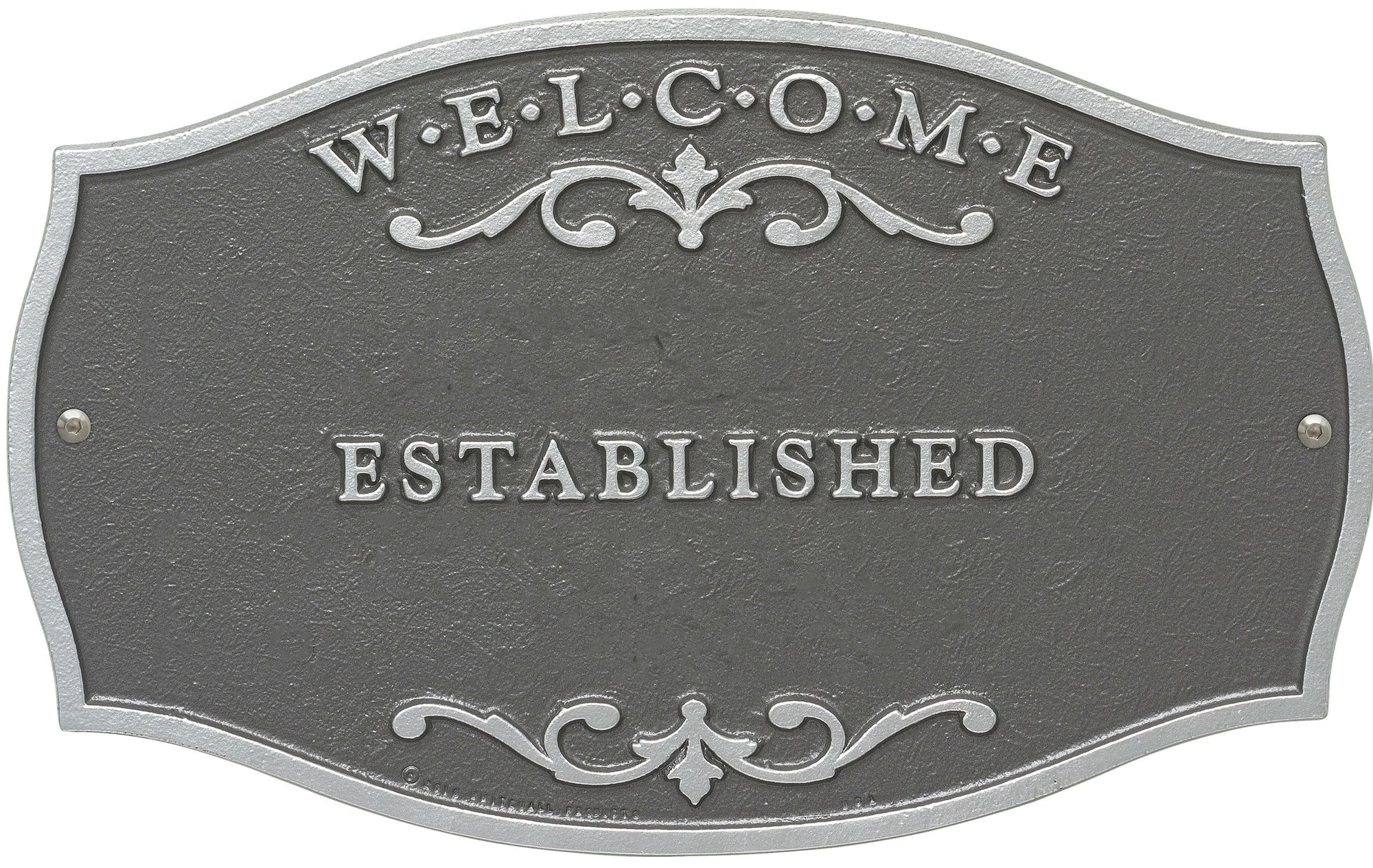 Welcome Plaque with Family Name and Established Date