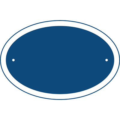 Oval House Number Sign