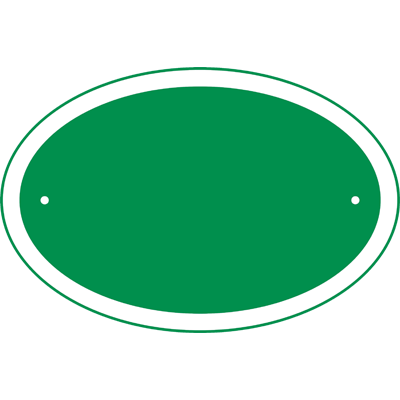 Oval House Number Sign