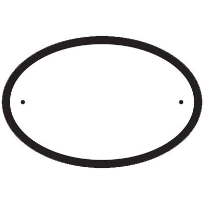 Oval House Number Sign