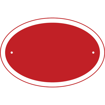 Oval House Number Sign