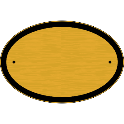 Oval House Number Sign