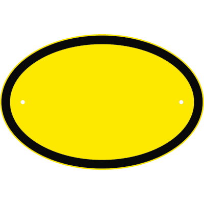 Oval House Number Sign