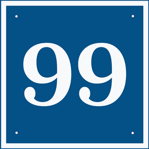 Square House Number Sign