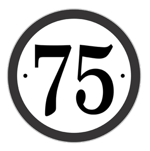 Round House Number Sign