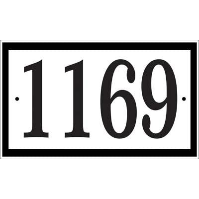 Rectangle Address Plaque