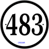 Reflective Address Sign
