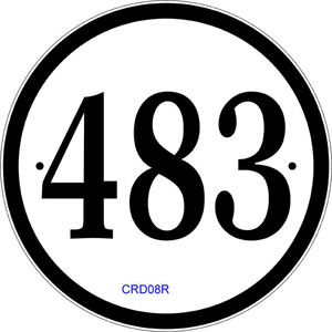 Reflective Address Sign